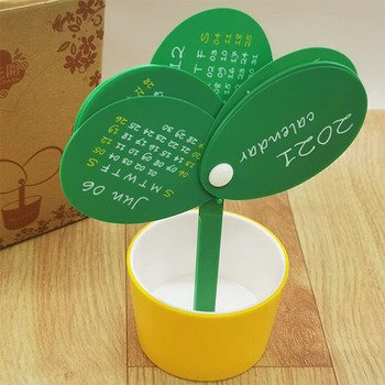 盆栽造型塑膠桌曆_2