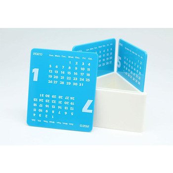 塑膠三角形筆筒桌曆_6
