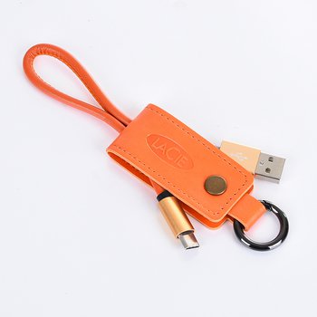 伸縮拉繩皮革鑰匙圈充電線-可客製化印刷/烙印LOGO(同55AA-0017)_0