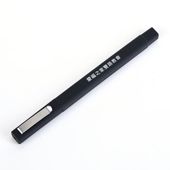 廣告筆-四方霧面噴膠筆管禮品-單色原子筆-採購訂製贈品筆_0