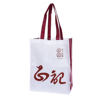 不織布購物袋-厚度100G-尺寸W28xH36xD21.5cm-四面單色可客製化印刷_0