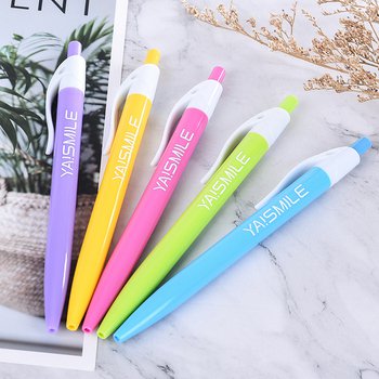 廣告筆-粉彩單色原子筆-五款筆桿可選禮品-採購客製印刷贈品筆_2
