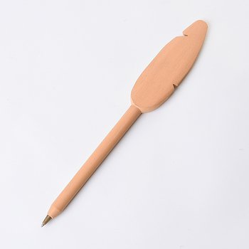 羽毛造型單色筆-木筆製作_0