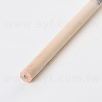 原木鉛筆-圓形兩切印刷筆桿禮品-廣告環保筆-客製化印刷贈品筆(同52EA-0001)_1