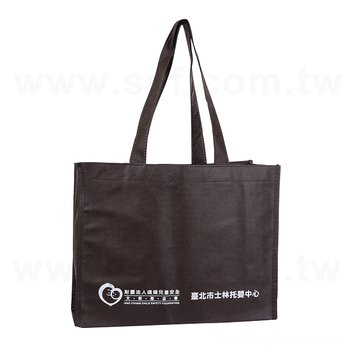 不織布購物袋-厚度80G-尺寸W30.5xH24xD10cm-單面單色可客製化印刷_0