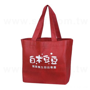 不織布環保購物袋-厚度80G-W32xH20xD14cm-單面單色可客製化印刷-推薦款_0