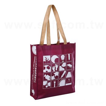 不織布環保袋-厚度80G-尺寸W28.5xH32.5xD8cm-四面單色可客製化印刷_1