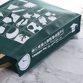 不織布環保袋-厚度80G-尺寸W28.5xH32.5xD8cm-四面單色可客製化印刷_3