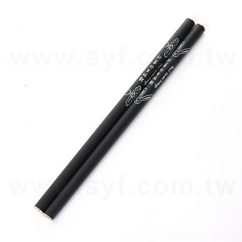 原木鉛筆-消光黑筆桿-圓形塗頭單色廣告筆_2
