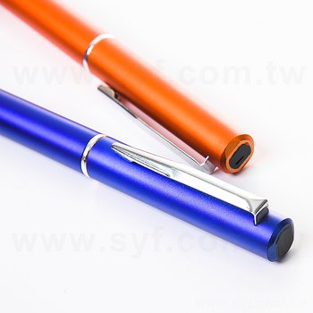 廣告筆-仿鋼筆消光霧面金屬禮品-開蓋原子筆-多色款筆桿可選-客製採購印刷贈品筆_1