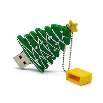 隨身碟-環保USB禮贈品-聖誕樹造型_2