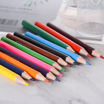 12色短色鉛筆-牛皮紙圓筒+削鉛筆器透明蓋_7