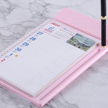 中式桌曆-直式粉紅/藍/黑色可選-燙金印刷_6