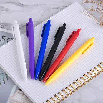 廣告筆-按壓式霧面塑膠筆管廣告筆-單色原子筆-客製化贈品筆_9