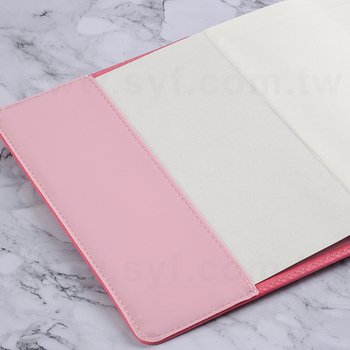 粉色工商日誌-包扣式精裝筆記本-可訂製內頁及客製化加印LOGO_6