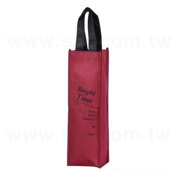 不織布環保袋-厚度80G-尺寸W11xH35.5xD11cm-單面單色可客製化印刷-推薦款_0