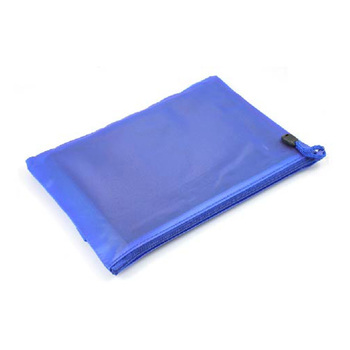 B5單層拉鍊袋-磨砂PVC防水材質W28.5xH20cm-內附網格層-單面單色印刷-可印LOGO_0