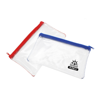 單層拉鍊袋-透明塑料布材質W21xH13cm-單面單色印刷-可印LOGO_0