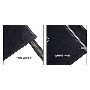 雙層拉鍊袋-牛津布材質W34xH28cm-單面單色印刷-可印LOGO_3