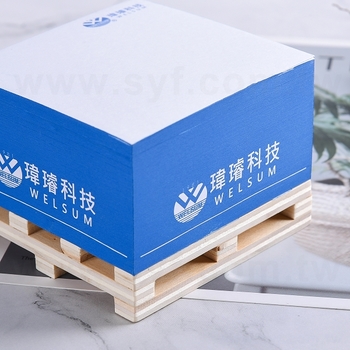 方型紙磚-8x8x6cm四面單色印刷-內頁單色印刷附棧板便條紙_1