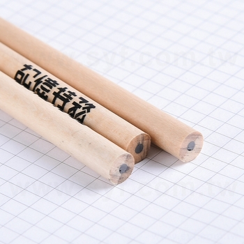 鉛筆-原木環保禮品-短筆桿印刷兩邊切頭廣告筆-採購批發製作贈品筆_4