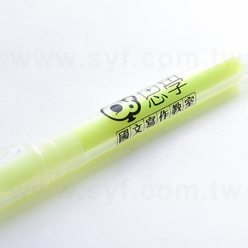 單色透明筆桿螢光筆-可客製化印刷logo_4