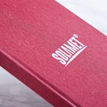 筆記本-尺寸25K紅色柔紋皮精裝硬殼-封面燙印+內頁模造紙-客製化記事本_3
