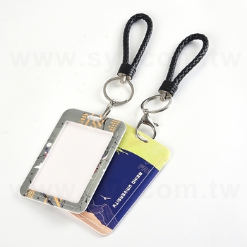 ABS塑料殼單層識別證套-滑蓋式卡套附鑰匙圈-110x69mm-客製印刷-美和科技大學_0