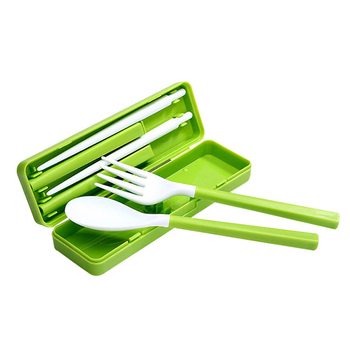 塑料餐具3件組-筷.叉.匙(可拆式餐具)-附PP塑膠收納盒-預算1萬元內_0
