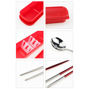 不鏽鋼餐具2件組-筷.匙-附PP塑膠收納盒-靜音卡扣設計_4