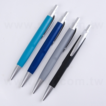 廣告筆-單色按壓式磨砂管原子筆-單色原子筆-採購訂製贈品筆_0