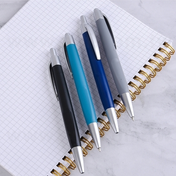 廣告筆-單色按壓式磨砂管原子筆-單色原子筆-採購訂製贈品筆_1