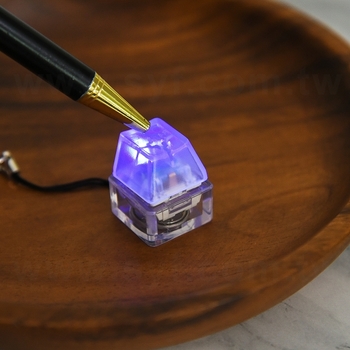 試軸器LED療癒小物-透明軸紓壓小物-附鑰匙扣-可印LOGO_1