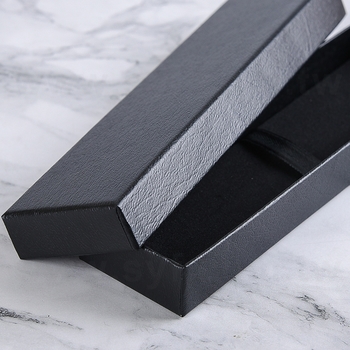 天地蓋鋼筆禮盒黑色商務硬紙盒16.8x4x1.9cm_1