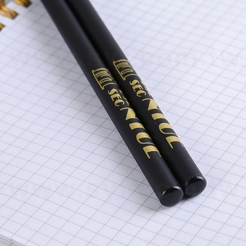 原木鉛筆-消光黑筆桿-圓形塗頭單色廣告筆_13