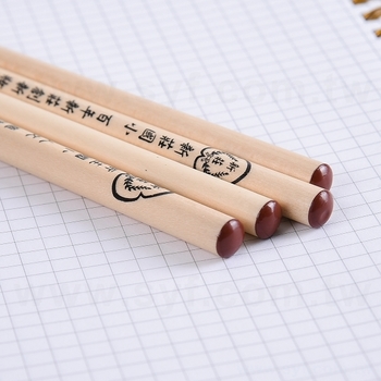 2B原木鉛筆-圓形塗頭印刷筆桿禮品-廣告環保筆-客製化印刷贈品筆_4
