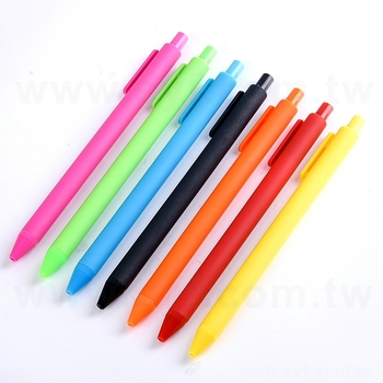 廣告筆-造型噴膠廣告筆管禮品-單色原子筆-採購訂製贈品筆_0