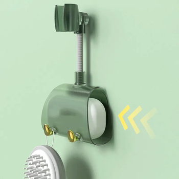 蓮蓬頭架-免打孔可調節自粘浴室通用360度淋浴頭支架_6