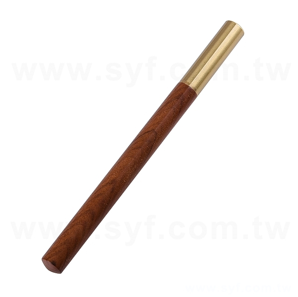 開蓋式木製黃銅單色筆_2