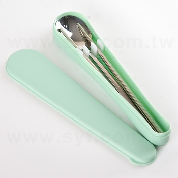 304不鏽鋼餐具-筷子.勺子2件組-附塑膠收納盒_1