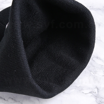 細針織毛帽-車縫膠章-可客製化標籤LOGO_2
