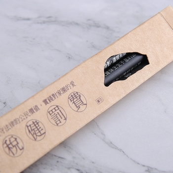 原木鉛筆3入單色印刷套組-臺灣造型開窗紙盒_2
