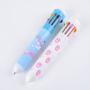 10色塑膠粗桿圓珠筆-彩色印刷_0