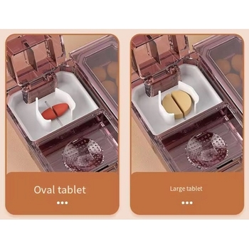 雙層隔間小藥盒一周隔間藥盒大容量攜帶藥盒_4