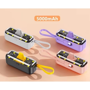 5000mAh-LED燈透明殼膠囊型行動電源_4