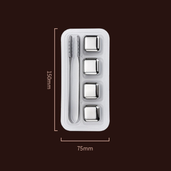 25mm方形不鏽鋼冰塊4入組_5