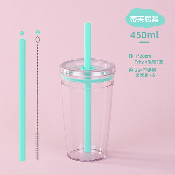 450ml單層Tritan吸管杯_0