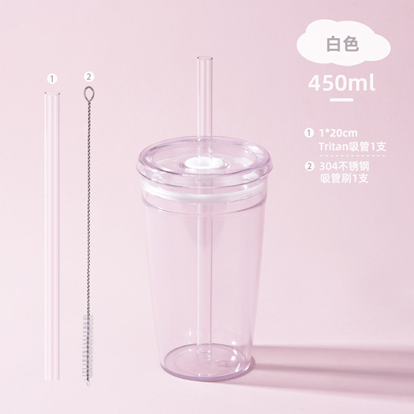 450ml單層Tritan吸管杯_0
