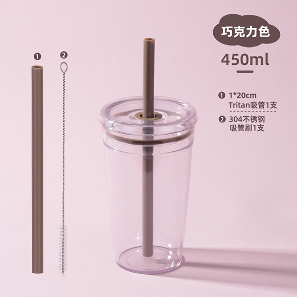 450ml單層Tritan吸管杯_0