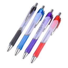 廣告筆-單色按壓式金屬夾牛奶管中油筆-單色原子筆-採購訂製贈品筆